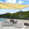 thumbnail image 1 of HBBKVI Sun Shade Sail 79" × 118", Awning for Outdoor Party Garden, Waterproof Sun Protection Swimming Pool Sun Shade Cloth Beige, 1 of 5
