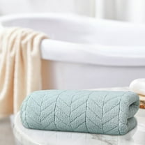 HBBKVI Super Soft Bath Towels 13" × 29", Herringbone Solid Towels for Pool Beach Bath Gym, Quick Dry Highly Absorbent Bath Sheets Green