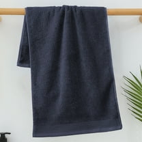 HBBKVI Super Soft Cotton Towels 13" × 30", Lightwight Solid Hand Towels for Gym Bathroom Hotels, Quick Dry Highly Absorbent Washcloths Dark Blue