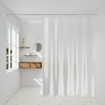 HBBKVI Thickened Shower Curtain with Hooks Waterproof Bathroom Curtain Odor-free Bath Curtain Suitable for Shower Area and Bathtub Shower Curtain 71" x 79"