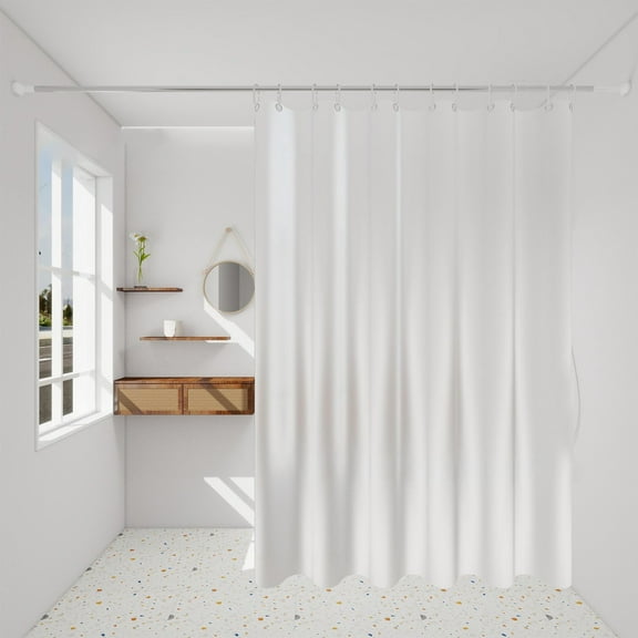 HBBKVI Thickened Shower Curtain with Hooks Waterproof Bathroom Curtain Odor-free Bath Curtain Suitable for Shower Area and Bathtub Shower Curtain 71" x 79"