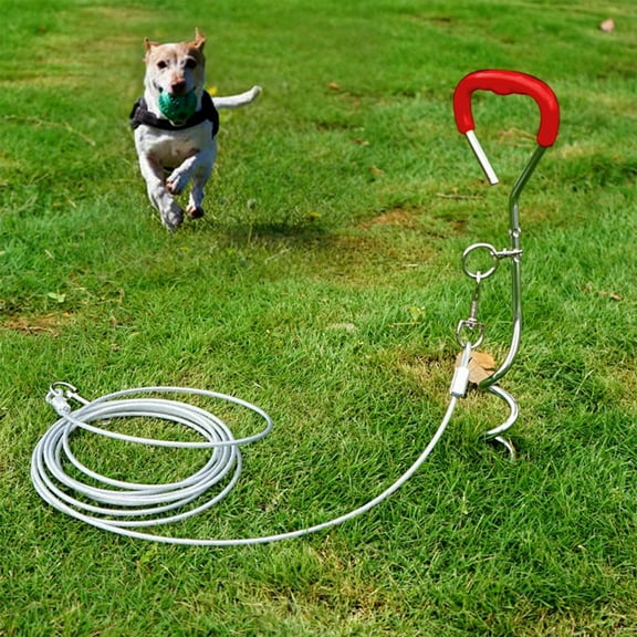 HBBKVI Tie Out Stake for Dogs Secure and Dog Stakes for Outdoor Activities and Training