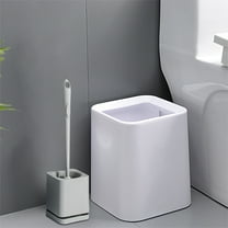 HBBKVI Toilet Bowl Brush And,Compact Toilet Cleaner Brush Set for Bathroom Cleaning,Compact Size for Storage and Organization