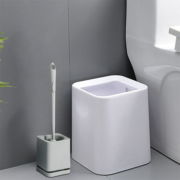 HBBKVI Toilet Bowl Brush And,Compact Toilet Cleaner Brush Set for Bathroom Cleaning,Compact Size for Storage and Organization