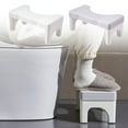 thumbnail image 1 of HBBKVI Toilet Stool Squatting Poop Stool Bathroom Potty Step Stool Toilet Assistance Steps Step Stool Fits All Toilets Detachable Stackable, 1 of 9