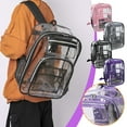 thumbnail image 1 of HBBKVI Transparent Backpack, Transparent Mini Backpack Beach Bag Backpack Transparent Jelly Bag, 1 of 3