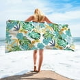 thumbnail image 1 of HBBKVI Tropical Beach Towel 30" × 60", Bath Towels for Pool Beach Travel Camping, Large Absorbent Quick Dry Sand Free Towels, 1 of 7