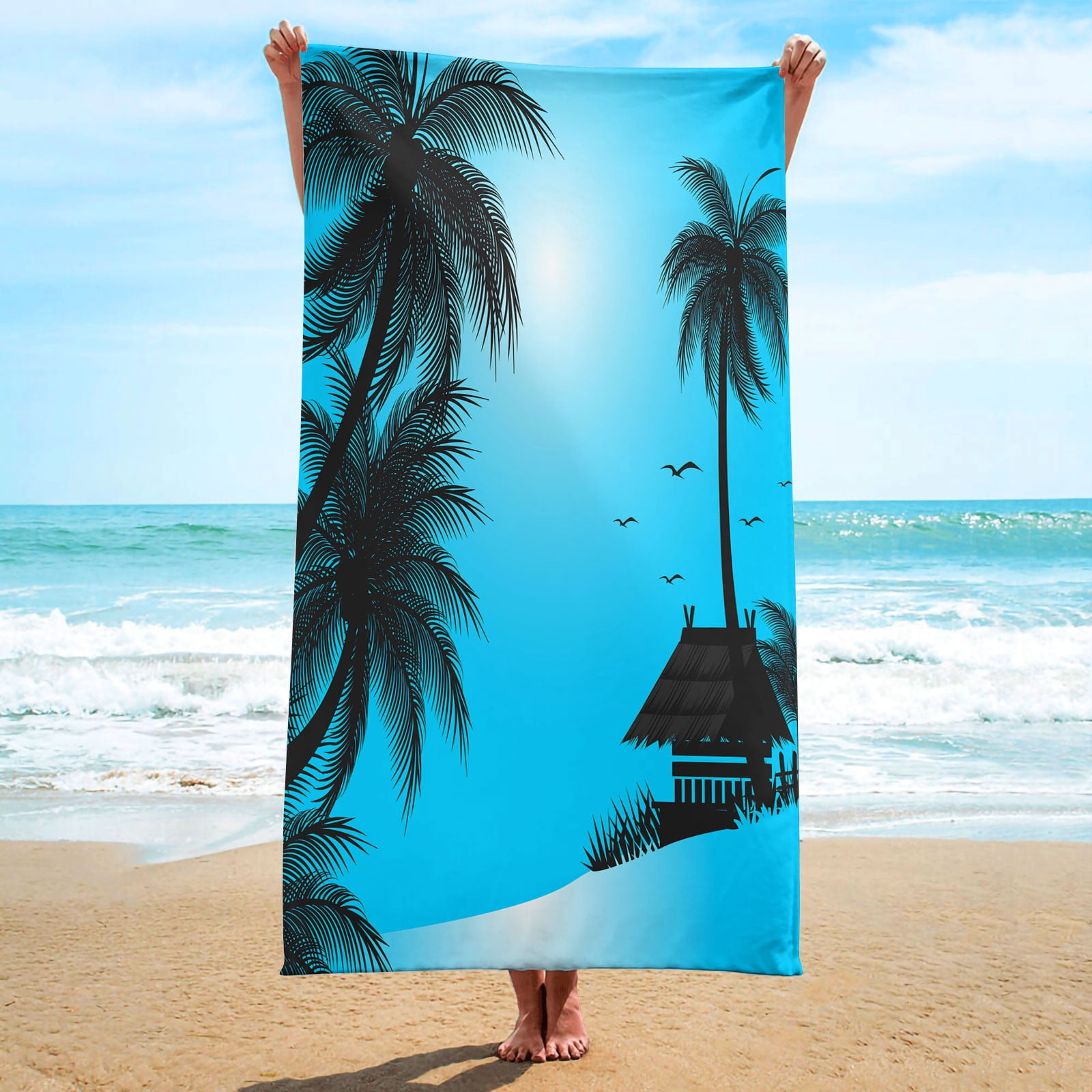 BZAXXQI Passion Fruit Print Beach Towel - Quick Dry, Super Soft Microfiber, 130x80cm, For Bath, Pool, Travel & Camping - View #6