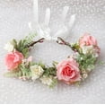 thumbnail image 1 of HBBKVI Valentine's Day Wreath Rose Wreath Flower Crowns Wreath Headband Flower Crowns Wedding Festival Photography Props Headdress, 1 of 6