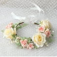 thumbnail image 1 of HBBKVI Valentine's Day Wreath Rose Wreath Flower Crowns Wreath Headband Flower Crowns Wedding Festival Photography Props Headdress, 1 of 6