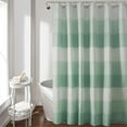 thumbnail image 1 of HBBKVI Weave Heavy Duty Shower Curtain with 12 Hooks Waterproof Polyester Fabric Shower Curtain for Bathroom Green Shower Curtain 71" x 71", 1 of 6