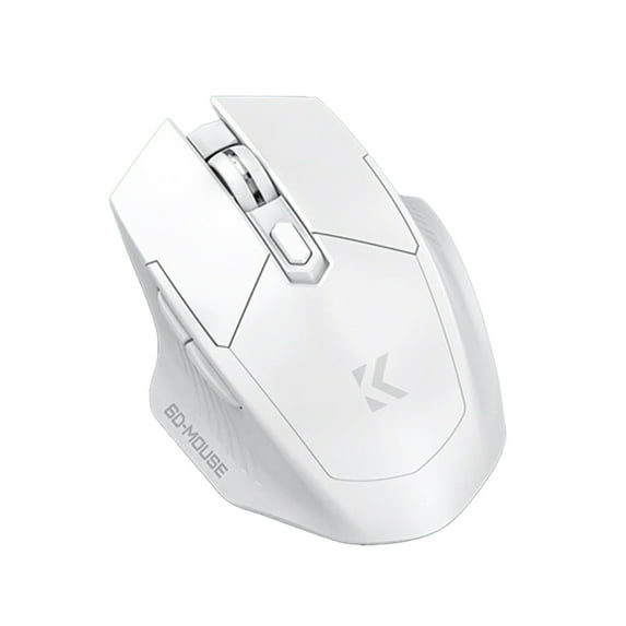HBBKVI Wireless Mouse, Wireless And Bluetooth Two Mode Connection 1600 DPI Adjustment Type-C Fast Charging Office Gaming Mouse