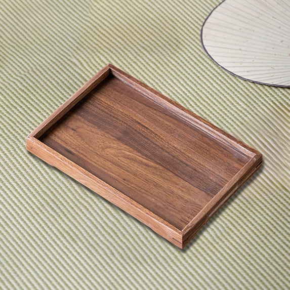 HBBKVI Wooden Tea Tray 15x11 Inch Wooden Tea Tray Dry Tea Tray Cup Storage Tray Candy Sum Fruit Tray