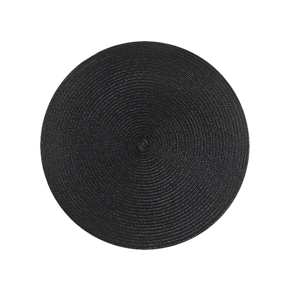 HBBKVI Woven Table Mat Set of 3, Waterproof Oil-Proof Heat Insulation Place Mats for Dining Table, Easy to Clean and Stylish, 7.1in Round
