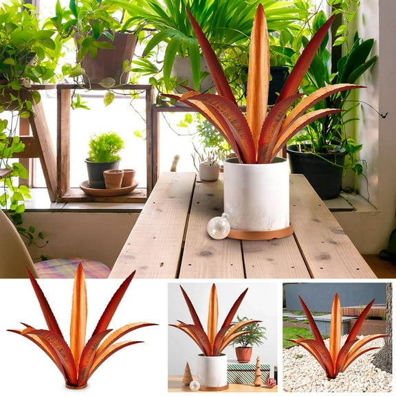 HBBKVI Wrought Iron Plant Ornament Garden Ornament Garden Creative Outdoor Decoration Ornament Room Decor Desk Decor