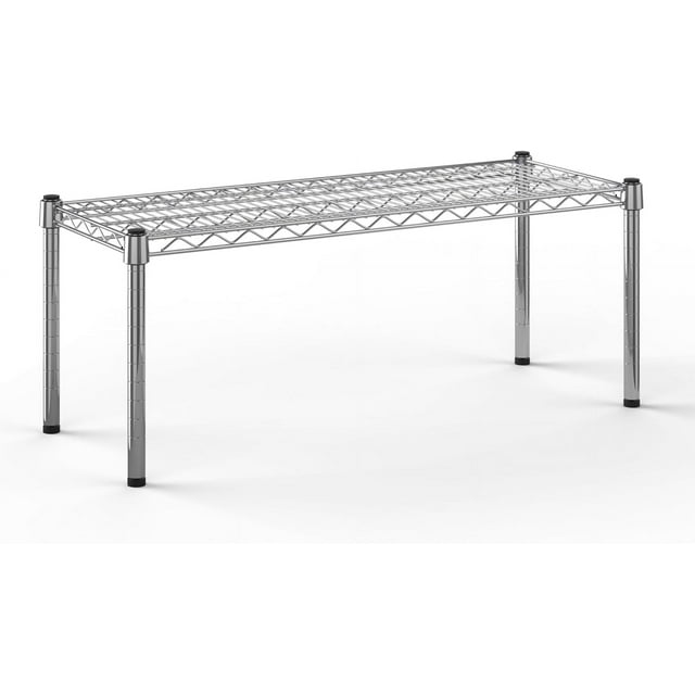 HBBOOMLIFE 18" Deep x 24" Wide x 14" Height Wire Shelving Kit 2Tier