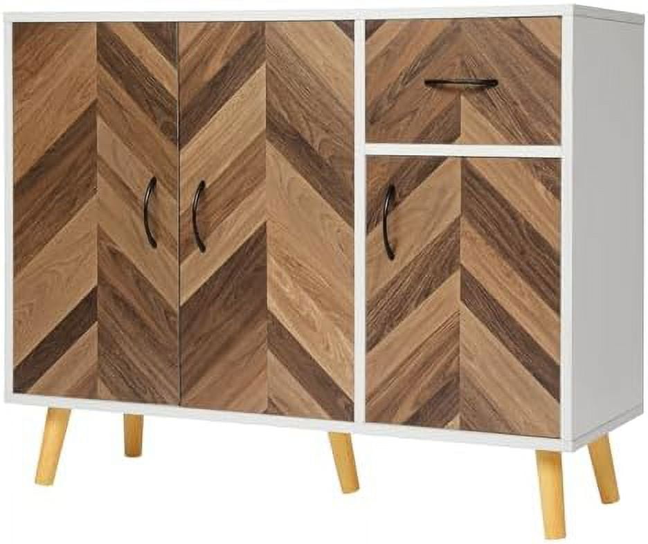 HBBOOMLIFE 3 Doors with Drawers Modern Accent Free