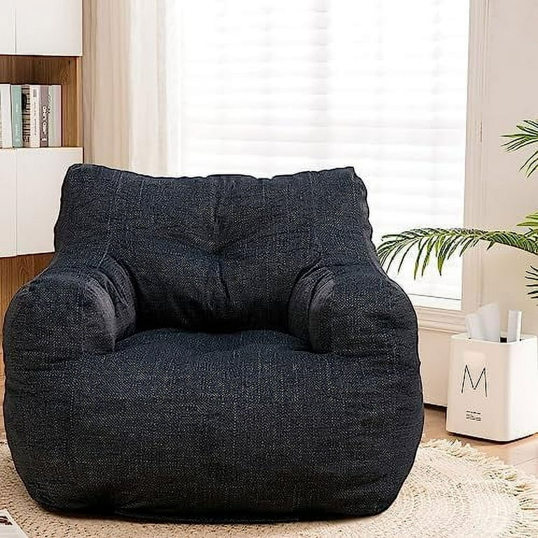 HBBOOMLIFE Bean Bag Chairs Soft Bean Bag Chair with Filler Fluffy