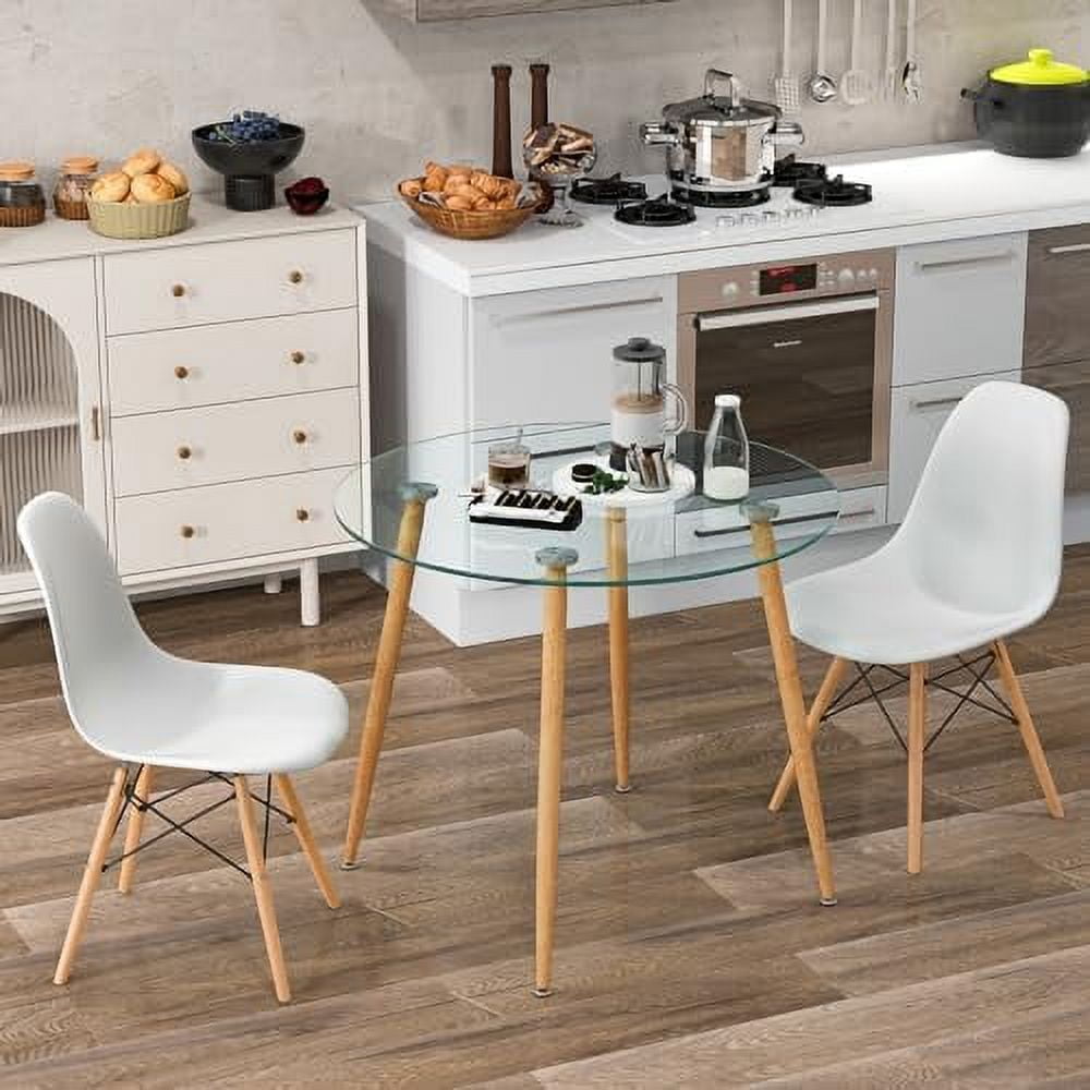 HBBOOMLIFE Dining Table Set for 2 Modern 3Piece Dining Room Set w/ 1