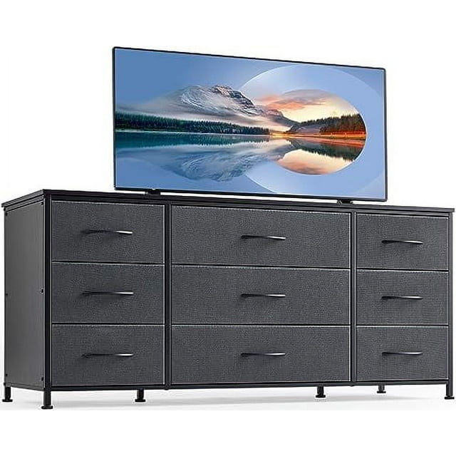 HBBOOMLIFE Dresser TV Stand with Drawers Media Console Table for 60