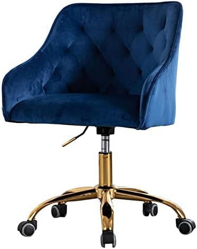 HBBOOMLIFE Elegant Velvet Desk Chair for Girls Women Modern Swivel ...