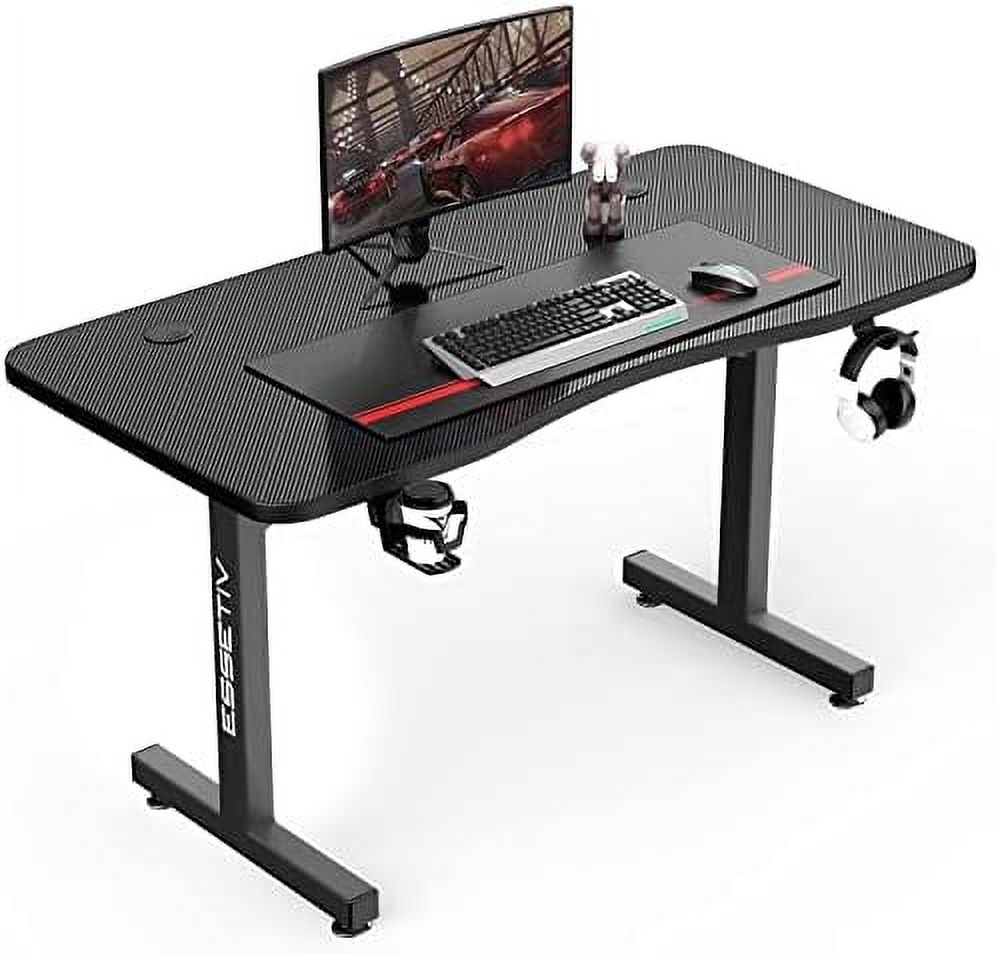 HBBOOMLIFE Gaming Desk 40 inch PC Gaming Table TShaped Gaming Computer