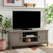 HBBOOMLIFE Home Collection Haines Greige 2-Door 1- Entertainment Stand up to 55" Flatscreen TV Media Unit