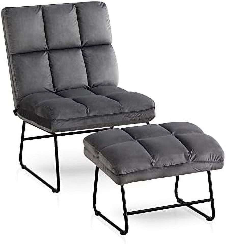 HBBOOMLIFE Loveseat Sofa Couch MidCentury Velvet Armless Settee 2