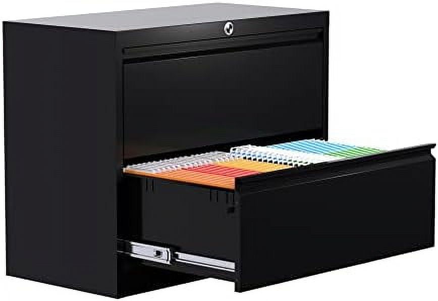 HBBOOMLIFE Metal File with Lock Drawers Vertical Filing Stoage