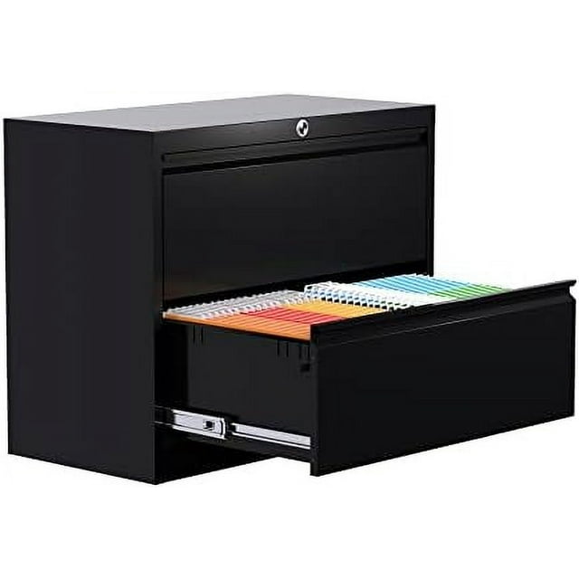 HBBOOMLIFE Metal File with Lock Drawers Vertical Filing Stoage for Home Office