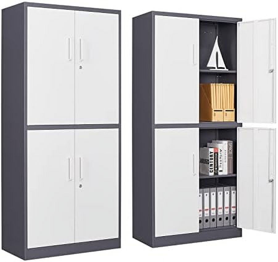 HBBOOMLIFE Metal Garage 71" Tall with 4 Adjustable