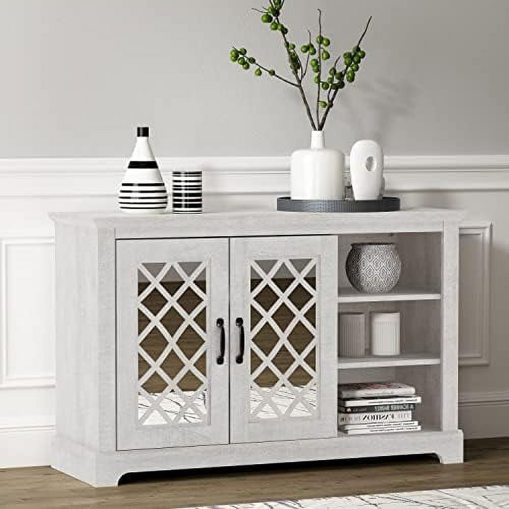 HBBOOMLIFE Millicent 2 Door Sideboard with Shelves Buffets