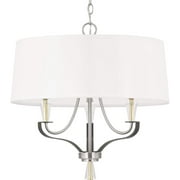 HBBOOMLIFE P400150-009 Nealy Collection Three-Light Chandelier  Brushed Nickel