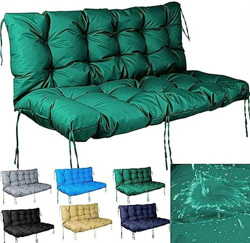 HBBOOMLIFE Porch Swing Cushions Bench Cushion for Outdoor Waterproof Thick Porch Swing Cushions