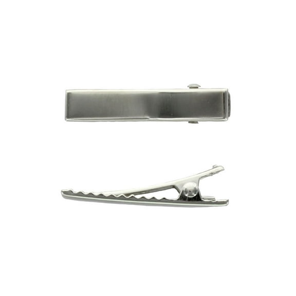 1.35" Flat Alligator Hair Clips with Teeth - 24 Pack