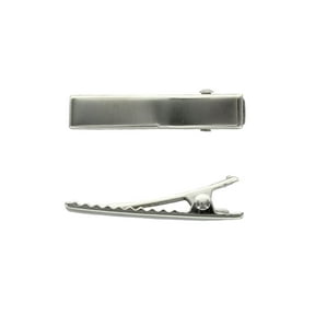 1.35" Flat Alligator Hair Clips with Teeth - 24 Pack