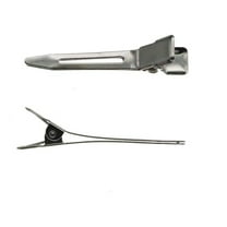 HBC 1.35 Inch Hair Clips Single Prong Small Metal Alligator Clips - 144 Pack