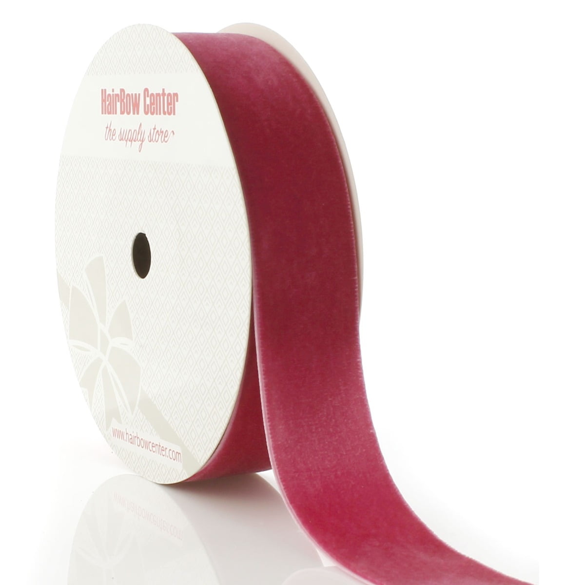 HBC 1" Velvet Ribbon 169 Rosy Mauve - 25 Yards