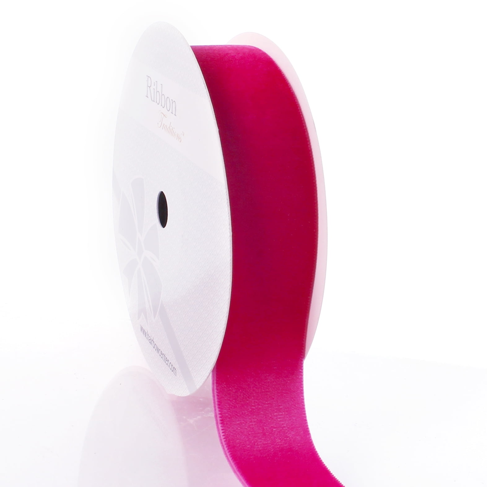 HBC 1" Velvet Ribbon 187 Fuchsia - 25 Yards