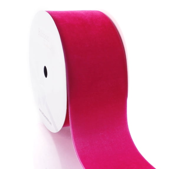 2" Velvet Ribbon 187 Fuchsia 5 Yard