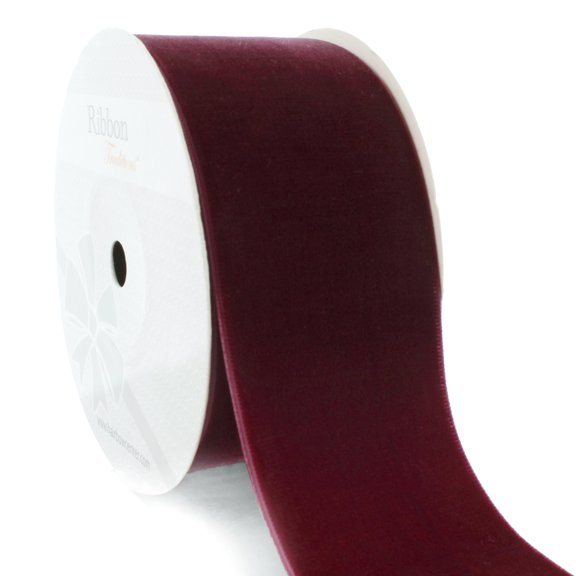 HBC 2" Velvet Ribbon 275 Wine - 5 Yards
