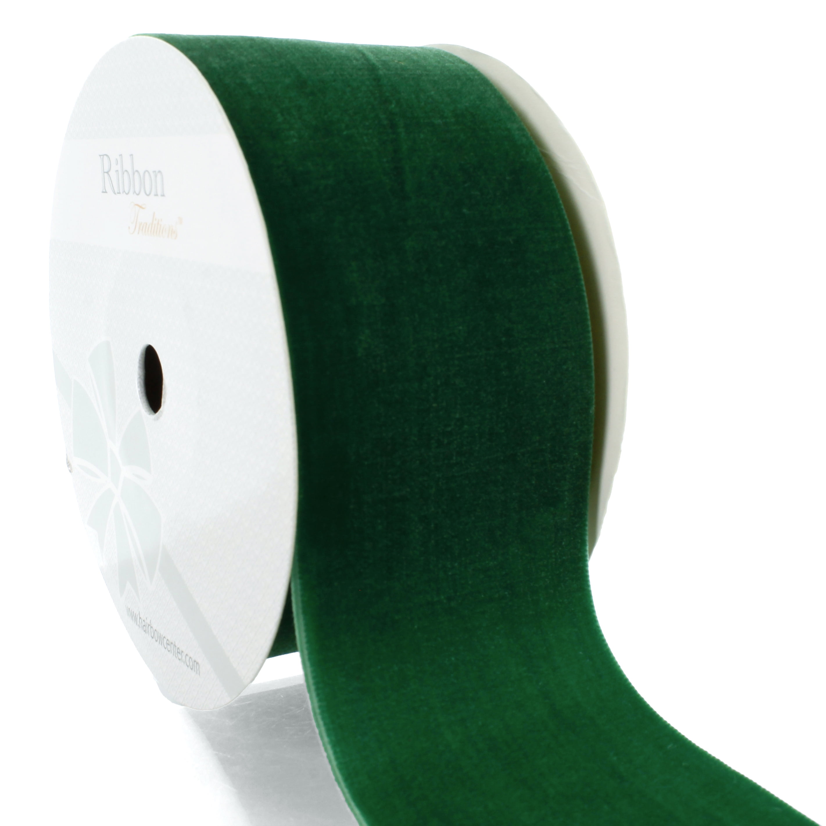 HBC 2" Velvet Ribbon 587 Forest Green - 5 Yards