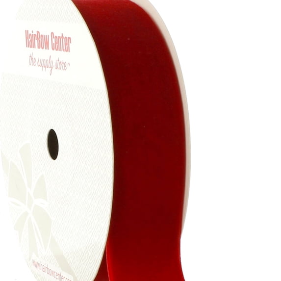 HBC 3/8" Velvet Ribbon 250 Red 5 Yard