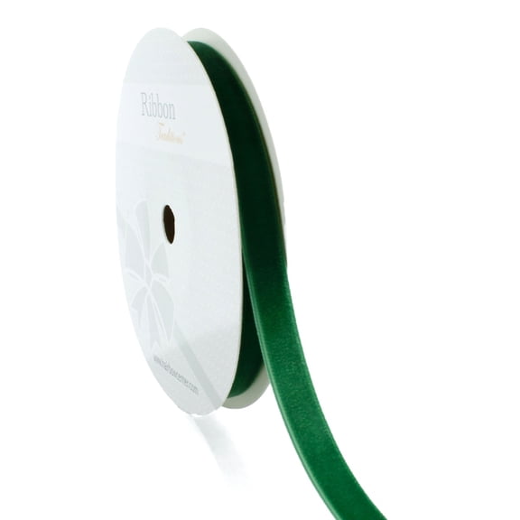 HBC 3/8" Velvet Ribbon 587 Forest Green - 5 Yards