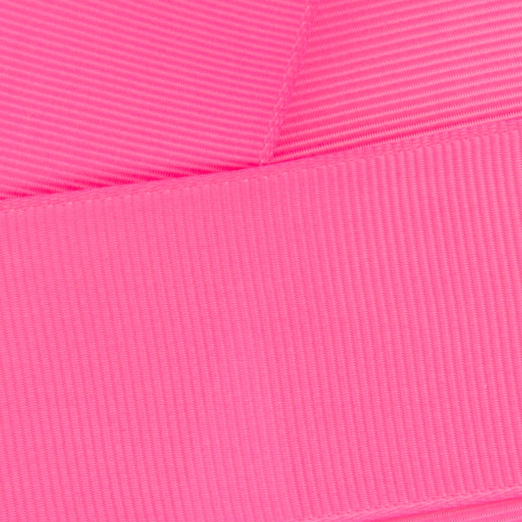 HBC 5/8"Grosgrain Ribbon Solid Hot Pink 5 Yard Reel (16mm)