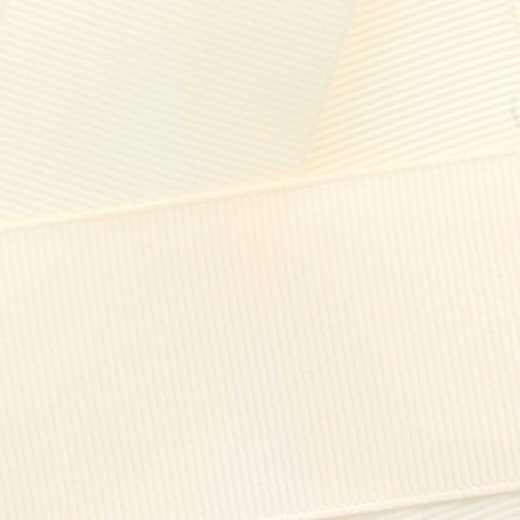 HBC 5/8"Grosgrain Ribbon Solid Ivory 100 Yard Reel (16mm)