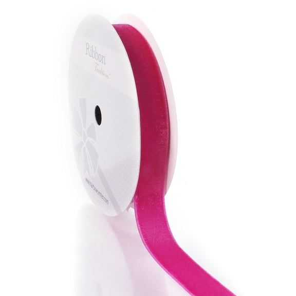 HBC 5/8" Velvet Ribbon 187 Fuchsia - 25 Yards