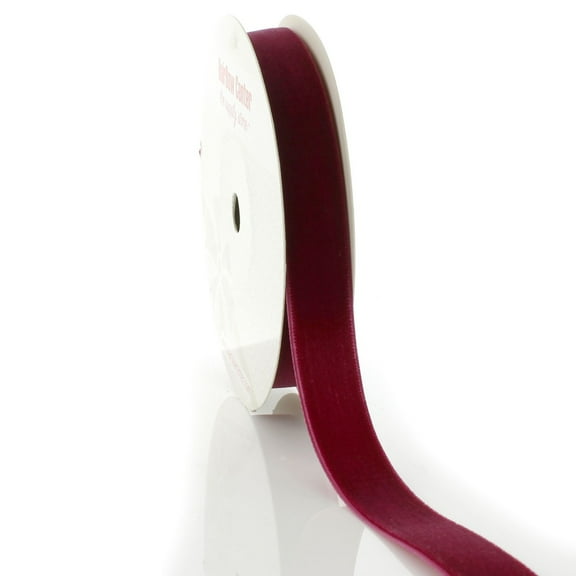 5/8" Velvet Ribbon 275 Wine 5 Yard