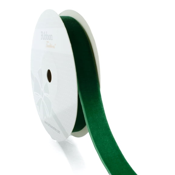 HBC 5/8" Velvet Ribbon 587 Forest Green - 5 Yards