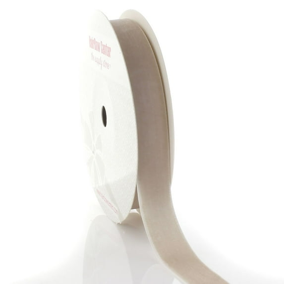 5/8" Velvet Ribbon 823 Taupe 25 Yard